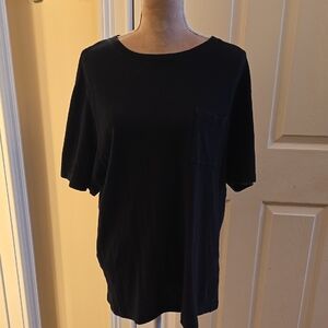 Saturdays New York City Black Short Sleeve Pocket Tee